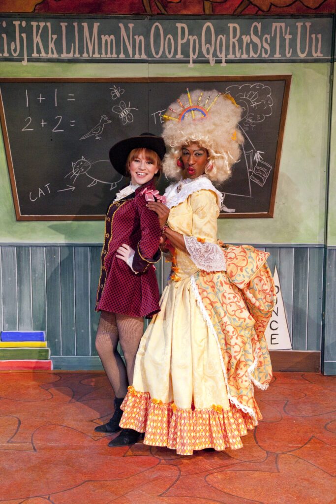 Principal Boy and Dame in 'Babes In The Wood' by Jackie Mellor-Guin