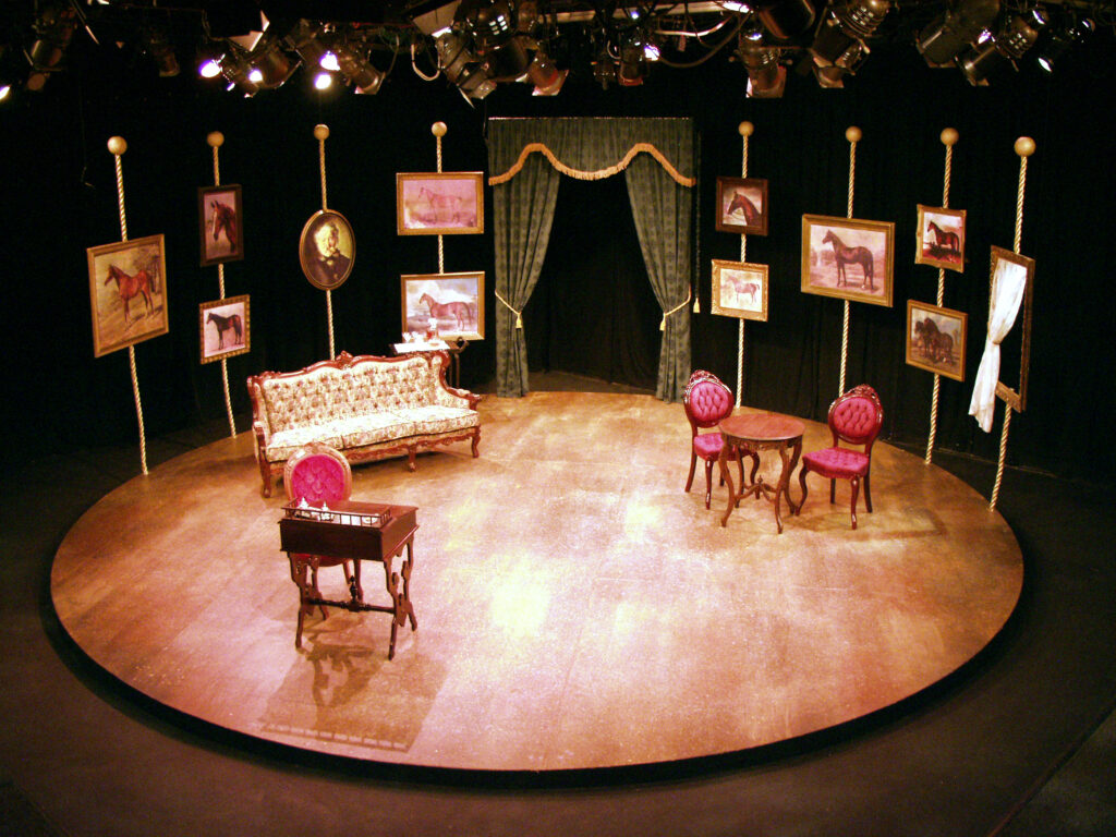 The set for 'The Day After The Fair' by Frank Harvey.